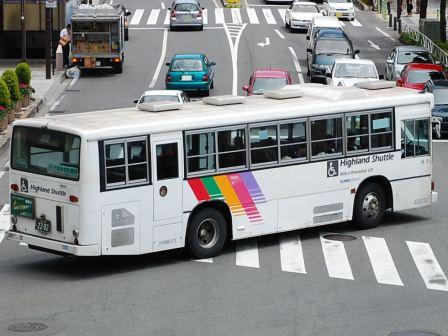 川中島バス長野市内用　後面方向幕 川中島バス42310号車